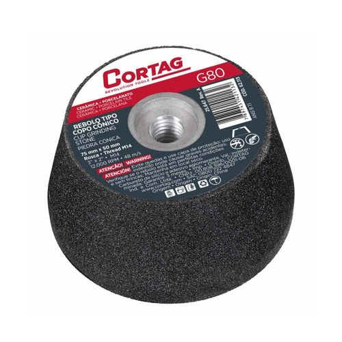 Rebolo Tipo Copo Cônico G – 80 75 mm Cortag