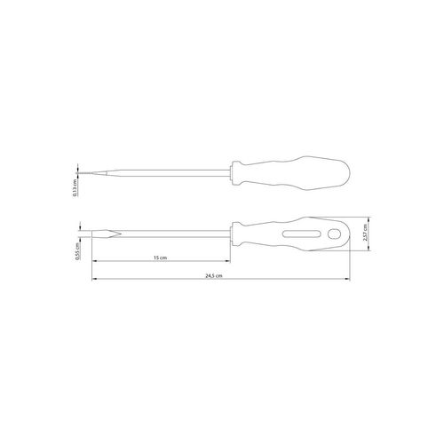 Chave de Fenda Tramontina MASTER Yellow com Ponta Chata 3/16x6"