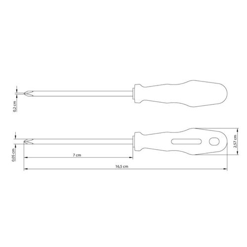 Chave de Fenda Tramontina Yellow com Ponta Cruzada 3/16x3"