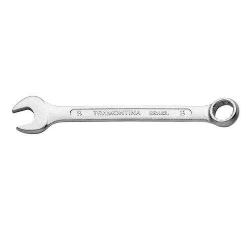 Chave Combinada 19 mm Tramontina Basic com Corpo em Aço Especial Cromado