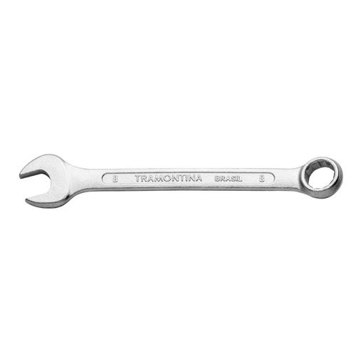 Chave Combinada 8 mm Tramontina Basic com Corpo em Aço Especial Cromado
