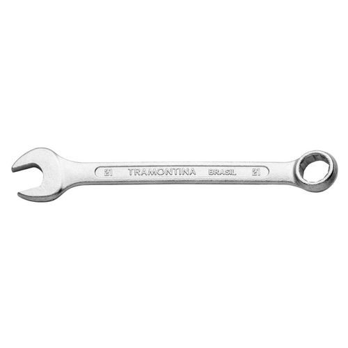 Chave Combinada 21 mm Tramontina Basic com Corpo em Aço Especial Cromado