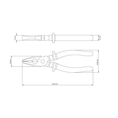 Alicate Universal 8" Isolado 1000 V Tramontina