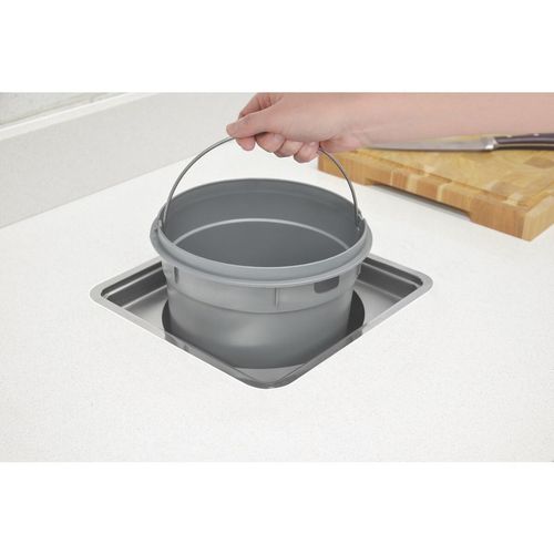 Lixeira De Embutir Tramontina Clean Square Em Aço Inox 5L