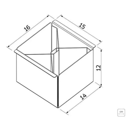 Porta Talheres Tramontina Aço Inox Para Canal Organizador 15CM