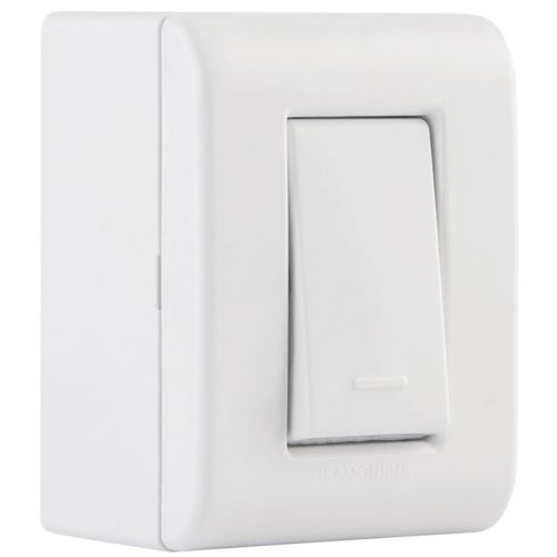 Caixa de Sobrepor com 1 Interruptor Simples 10 A 250 V Tramontina LizFlex Branca