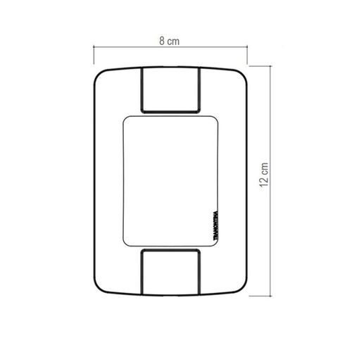 Placa 1 Posto Horizontal 4x2 Tramontina Aria Branca