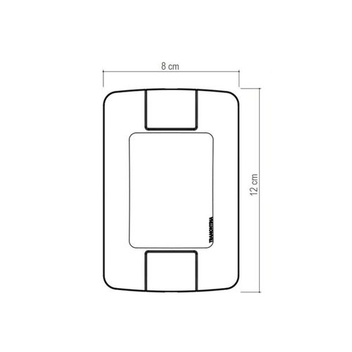 Placa 1 Posto Vertical 4x2 Tramontina Aria Branca
