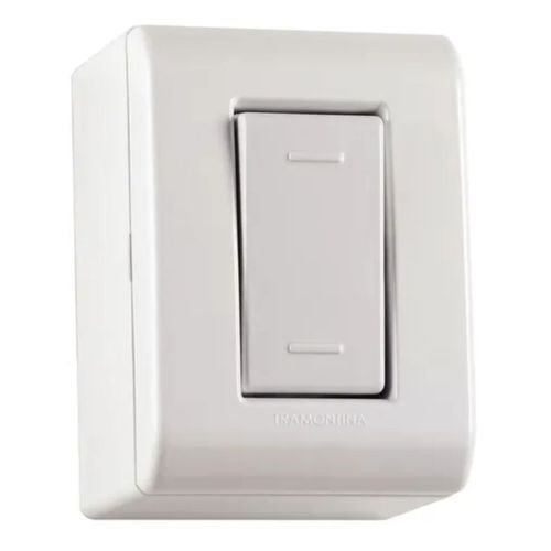 Caixa de Sobrepor com 1 Interruptor Paralelo 10 A 250 V Tramontina LizFlex Branca