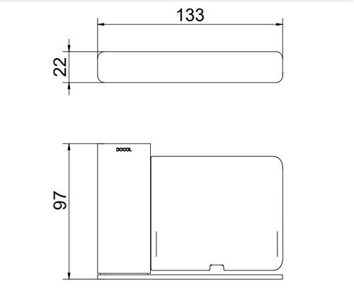 Saboneteira Docol Flat