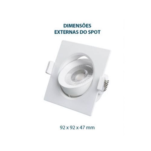 Spot Quadrado Lorenzetti 5W 6500K