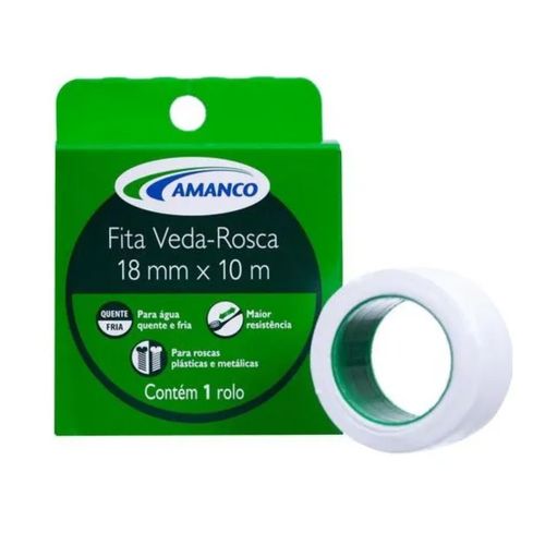 Fita Veda Rosca Amanco 18MMX10M