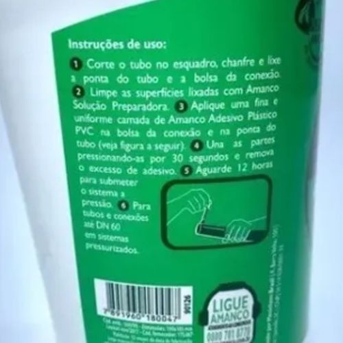 Adesivo Plástico PVC Amanco 850G