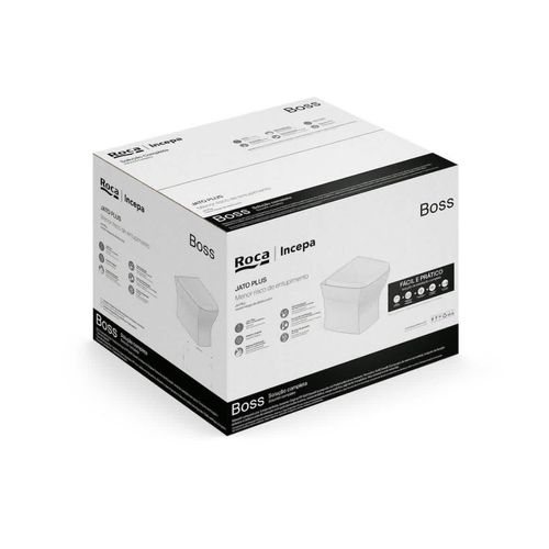 Kit De Bacia Roca Convencional Assento Termofixo Com Queda Amortecida E Complementos De Instalação Boss