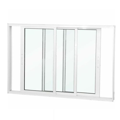 Janela De Correr 3 Folhas Móveis CRV Branca 150X100CM